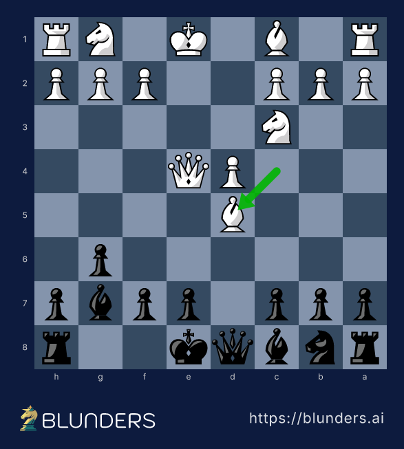 The fork-trick reflex: 5...Nxe4?? — the final checkmate position