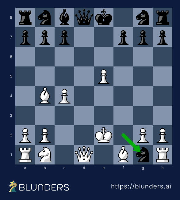The Lasker Trap — the final checkmate position