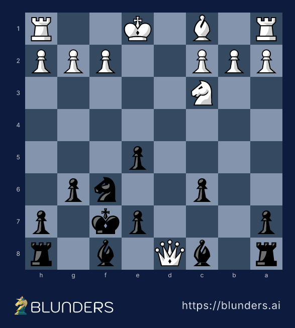 The Magnus Smith Trap — the final checkmate position