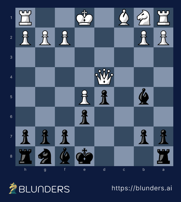 The Milner-Barry queen trap — the final checkmate position