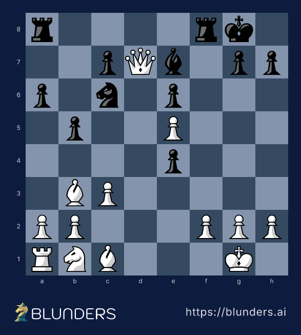The Tarrasch Trap — the final checkmate position