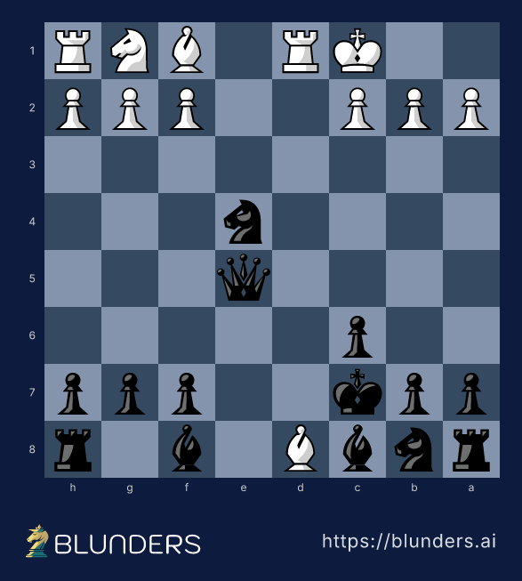 Réti vs. Tartakower, Vienna 1910 — the final checkmate position