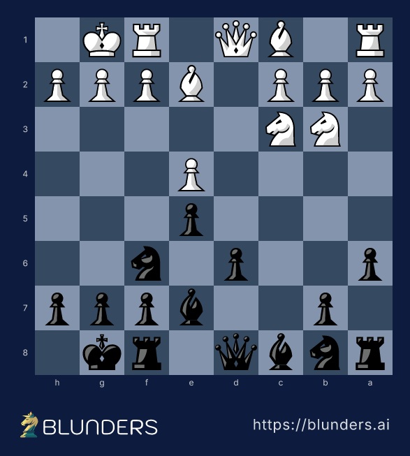 Sicilian Defense, The Najdorf — main line with 6.Be2 — final position on a chess board