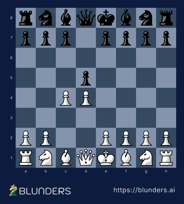 Queen's Gambit — The Queen's Gambit — 1.d4 d5 2.c4